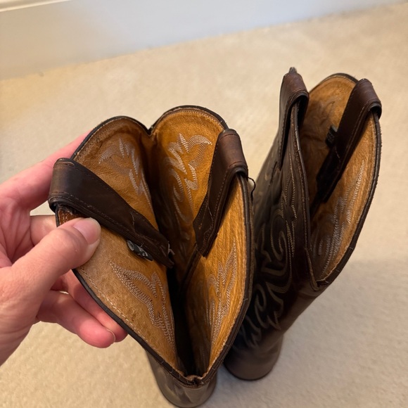 Justin Brown Western Cowboy Boots Size 11 - Picture 8 of 9